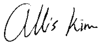 김지영 대표 서명